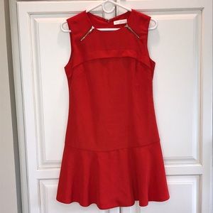 MM Couture red/orange flare dress